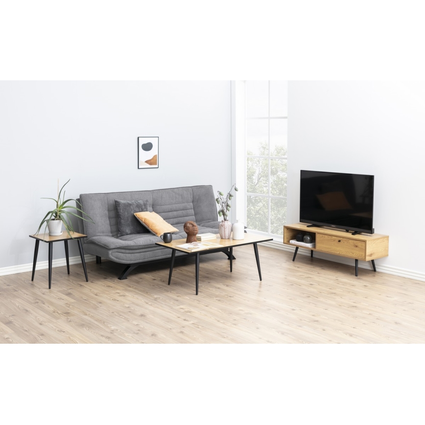 Sofá-cama de dois lugares AIRI cinza