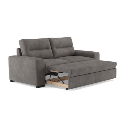 Sofá-cama de três lugares COMO cinza