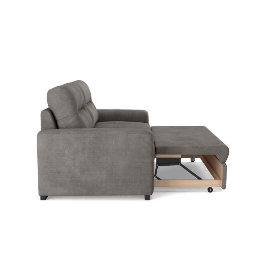 Sofá-cama de três lugares COMO cinza