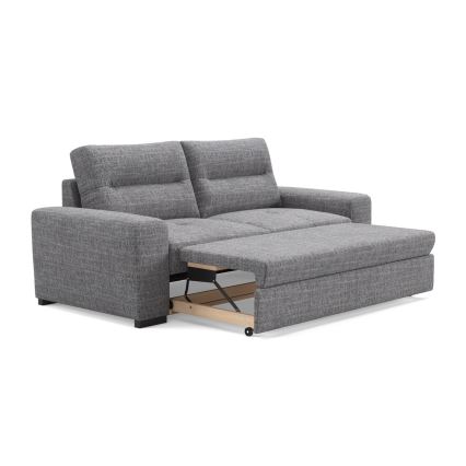Sofá-cama de três lugares COMO cinza