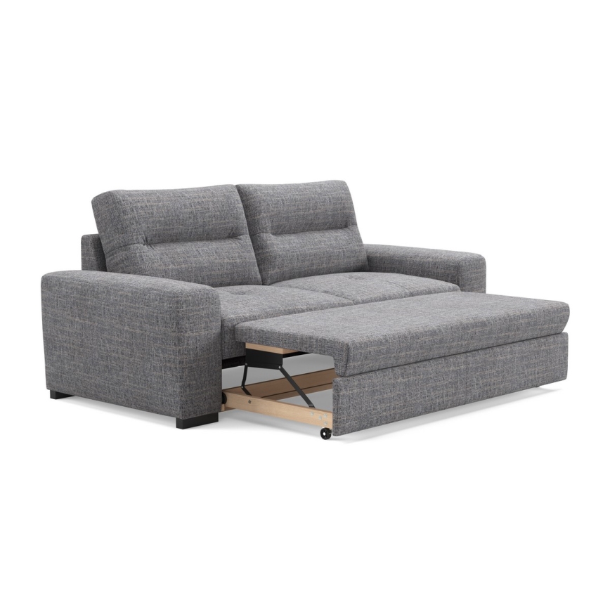 Sofá-cama de três lugares COMO cinza