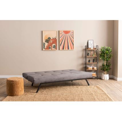 Sofá-cama de dois lugares BAKU, cinzento