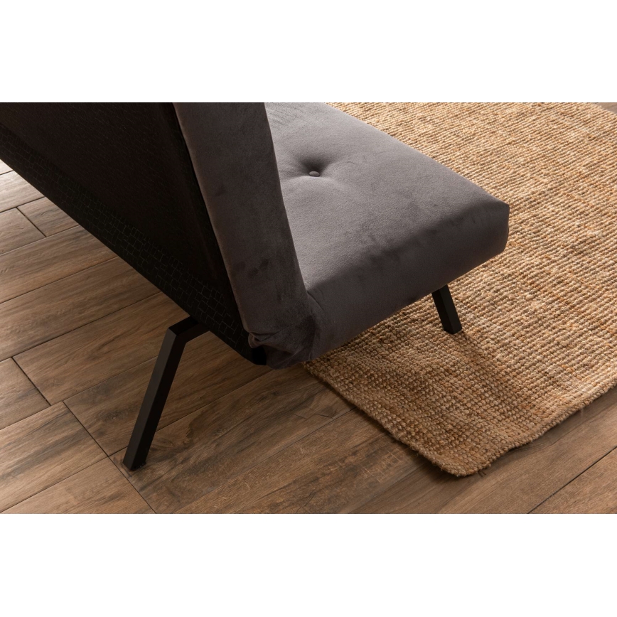 Sofá-cama de dois lugares BAKU, cinzento