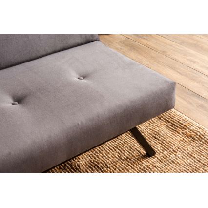 Sofá-cama de dois lugares BAKU, cinzento