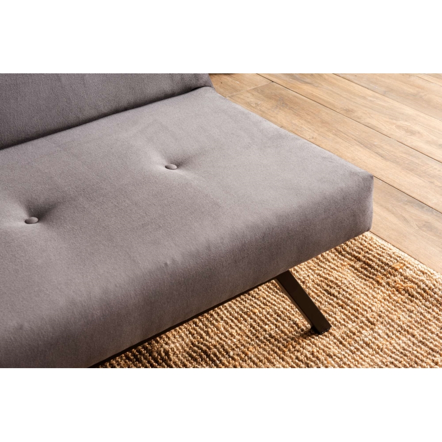 Sofá-cama de dois lugares BAKU, cinzento