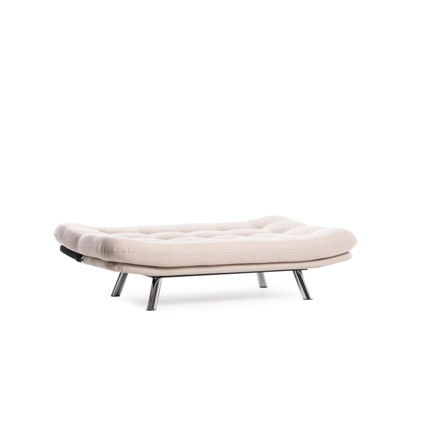 Sofá-cama de dois lugares BAKU creme
