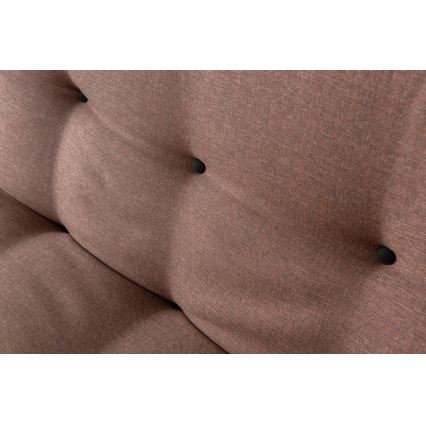 Sofá-cama de dois lugares BINA, castanho claro