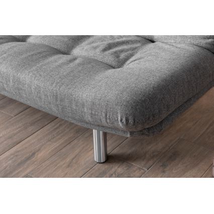 Sofá-cama de dois lugares BINA cinzento claro
