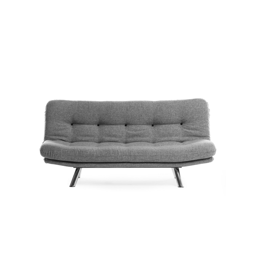Sofá-cama de dois lugares BINA cinzento claro