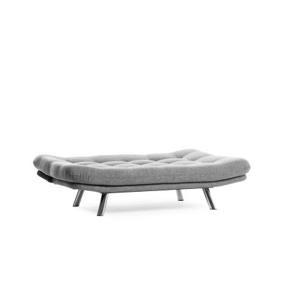 Sofá-cama de dois lugares BINA cinzento claro