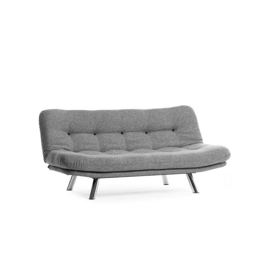 Sofá-cama de dois lugares BINA cinzento claro
