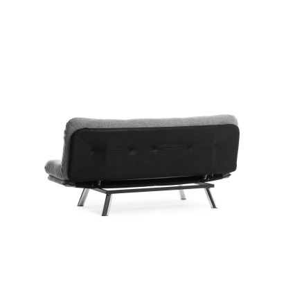 Sofá-cama de dois lugares BINA cinzento claro