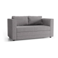 Sofá-cama de dois lugares estofado com apoios de braço LAYLA cinza