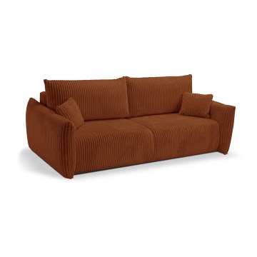 Sofá-cama de dois lugares FRIDA em marrom