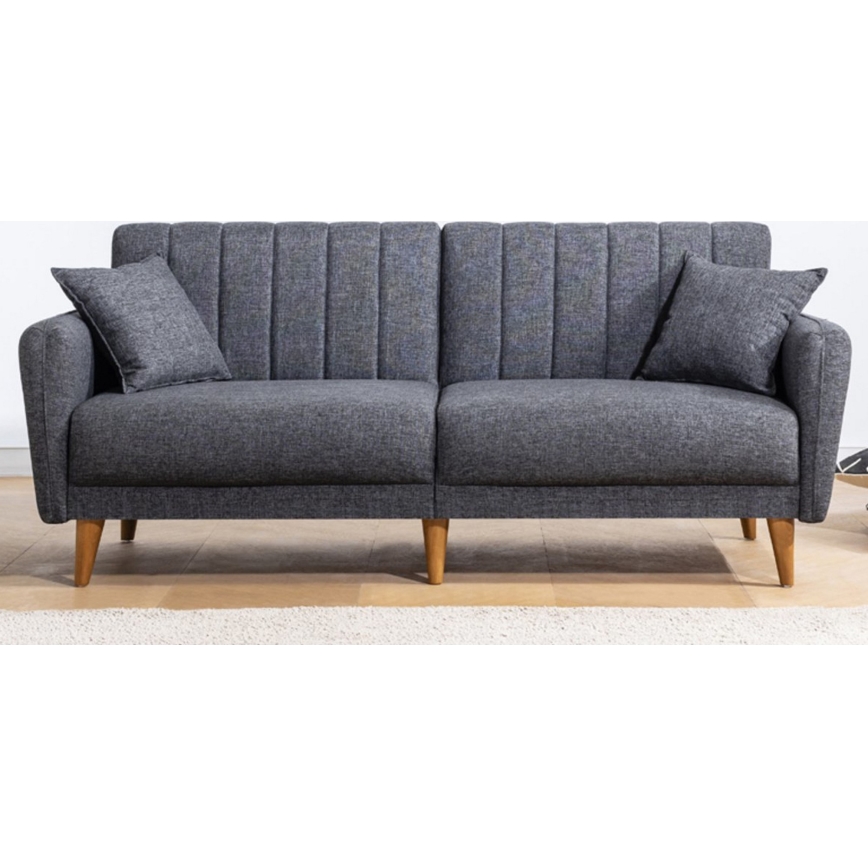 Sofá-cama de dois lugares KITO cinzento escuro
