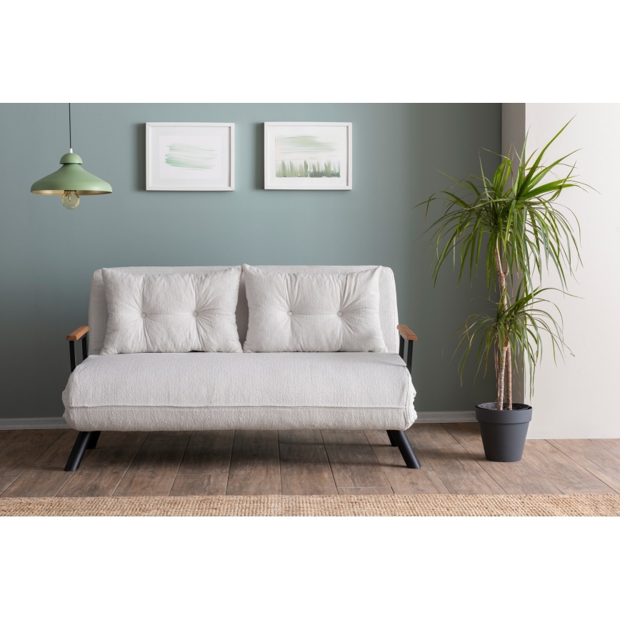 Sofá-cama de dois lugares QIRA branco