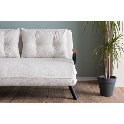 Sofá-cama de dois lugares QIRA branco