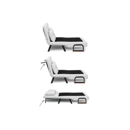 Sofá-cama de dois lugares QIRA branco