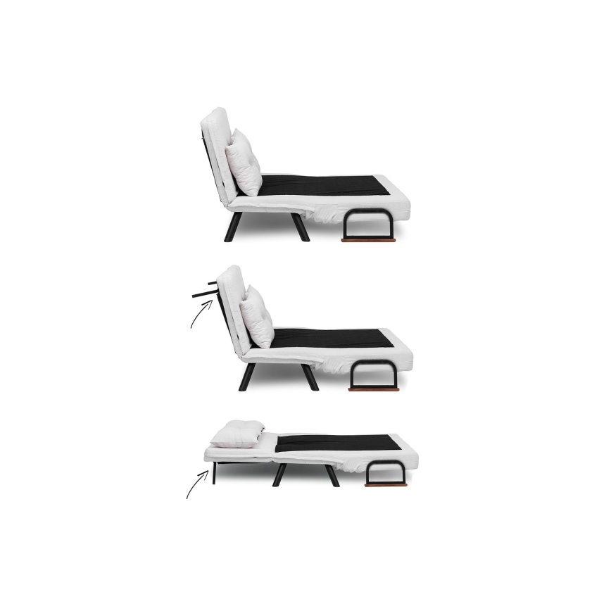 Sofá-cama de dois lugares QIRA branco