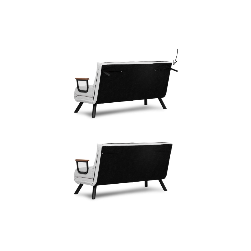 Sofá-cama de dois lugares QIRA branco