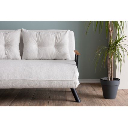 Sofá-cama de dois lugares QIRA branco