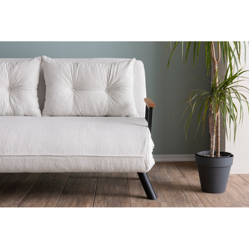 Sofá-cama de dois lugares QIRA branco