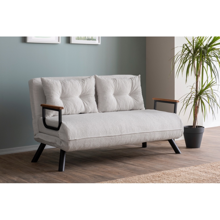 Sofá-cama de dois lugares QIRA branco
