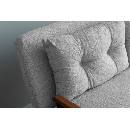 Sofá-cama de dois lugares QIRA cinzento