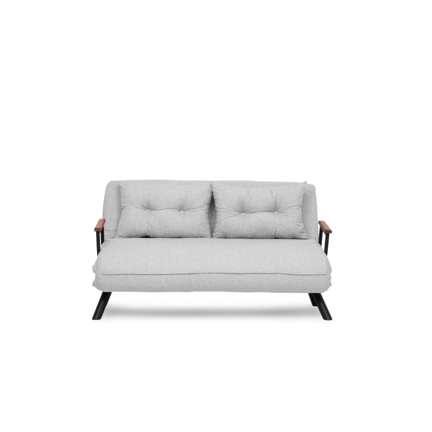 Sofá-cama de dois lugares QIRA cinzento