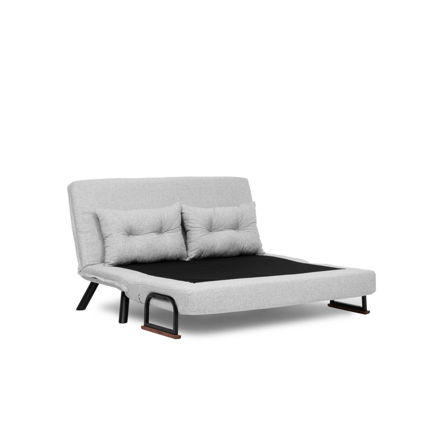 Sofá-cama de dois lugares QIRA cinzento
