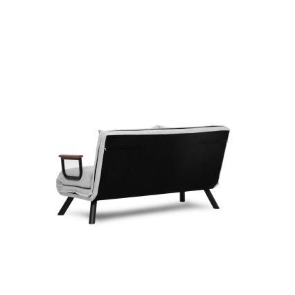 Sofá-cama de dois lugares QIRA cinzento