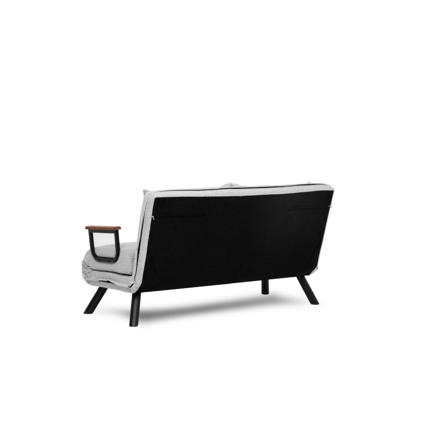 Sofá-cama de dois lugares QIRA cinzento