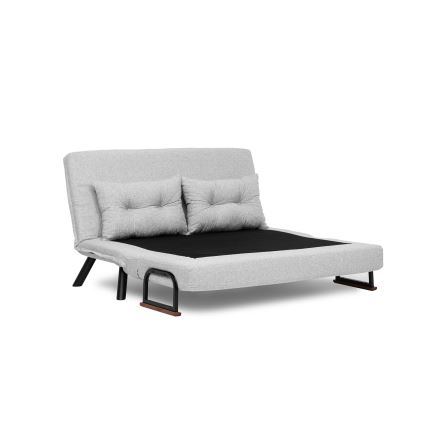 Sofá-cama de dois lugares QIRA cinzento