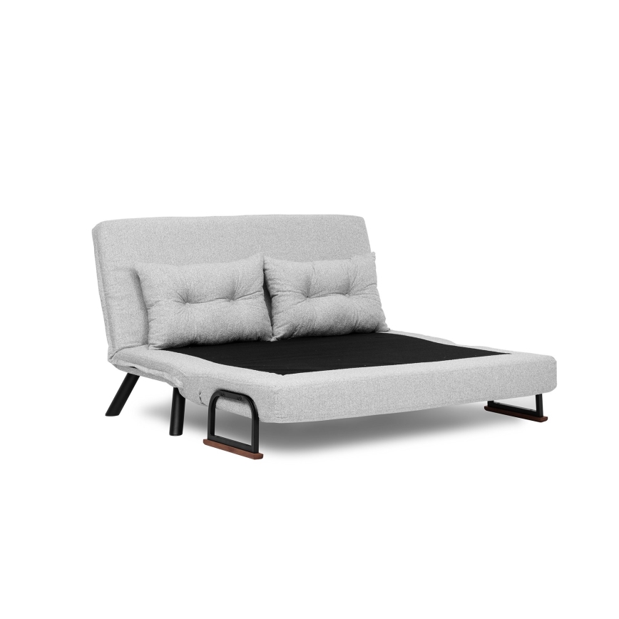 Sofá-cama de dois lugares QIRA cinzento