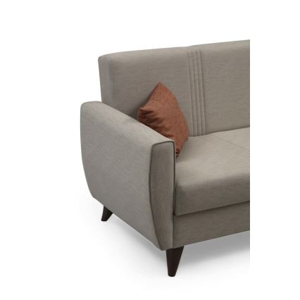 Sofá-cama de três lugares KORFU bege