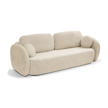 Sofá-cama de três lugares OLBIA bege