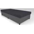 Sofá-cama estofada com espaço de arrumação CORY 80x200 cinza