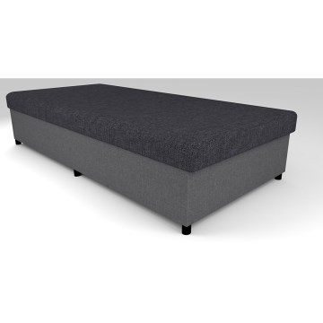Sofá-cama estofada com espaço de arrumação CORY 80x200 cinza