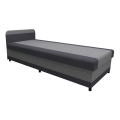 Sofá-cama estofada com espaço de arrumação TALI 80x202 cinza/antracite