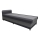 Sofá-cama estofada com espaço de arrumação TALI 80x202 cinza/antracite