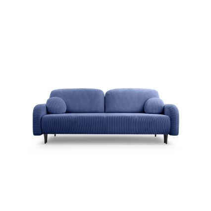 Sofá-cama estofado de três lugares CLOUDY, azul
