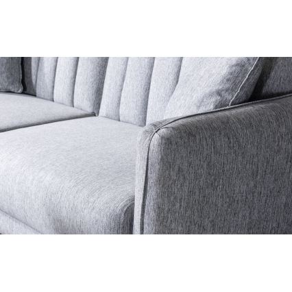 Sofá-cama KITO de dois lugares, cinzento