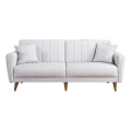 Sofá-cama KITO de dois lugares — creme