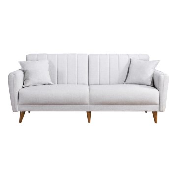 Sofá-cama KITO de dois lugares — creme