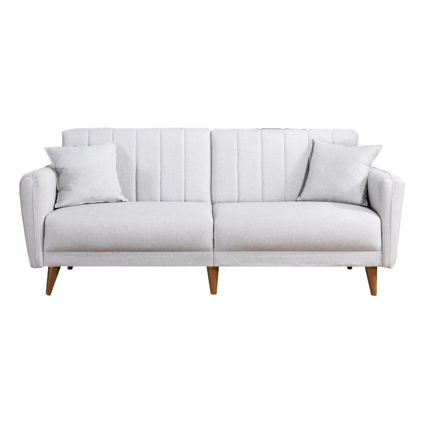 Sofá-cama KITO de dois lugares — creme