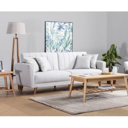 Sofá-cama KITO de dois lugares — creme