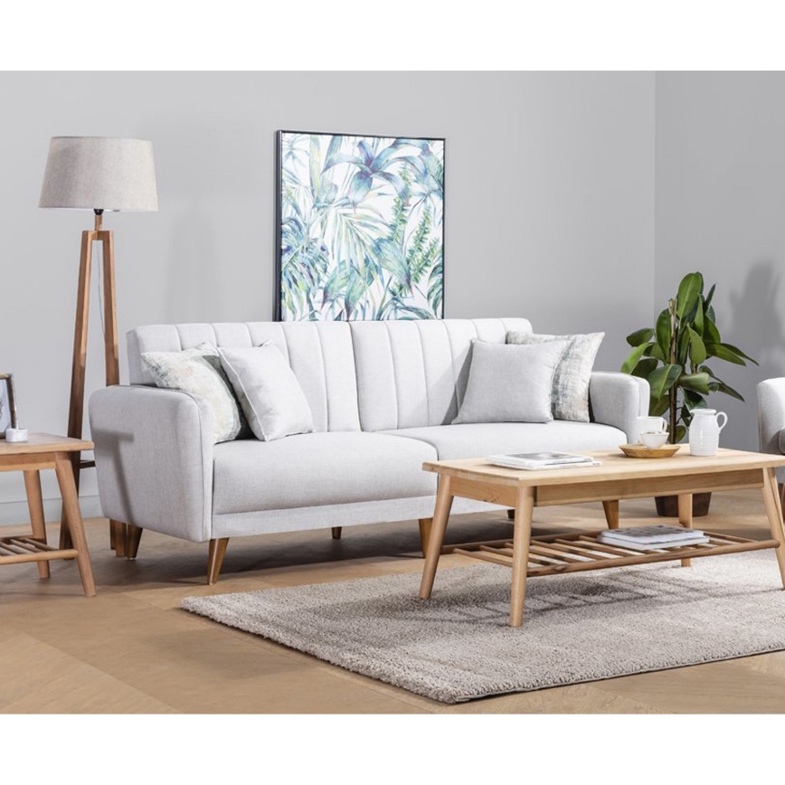 Sofá-cama KITO de dois lugares — creme