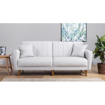 Sofá-cama KITO de dois lugares — creme