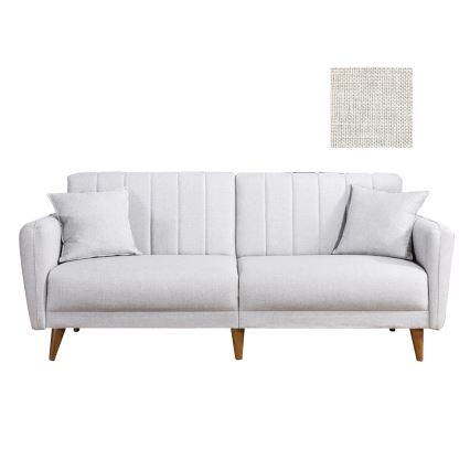 Sofá-cama KITO de dois lugares — creme