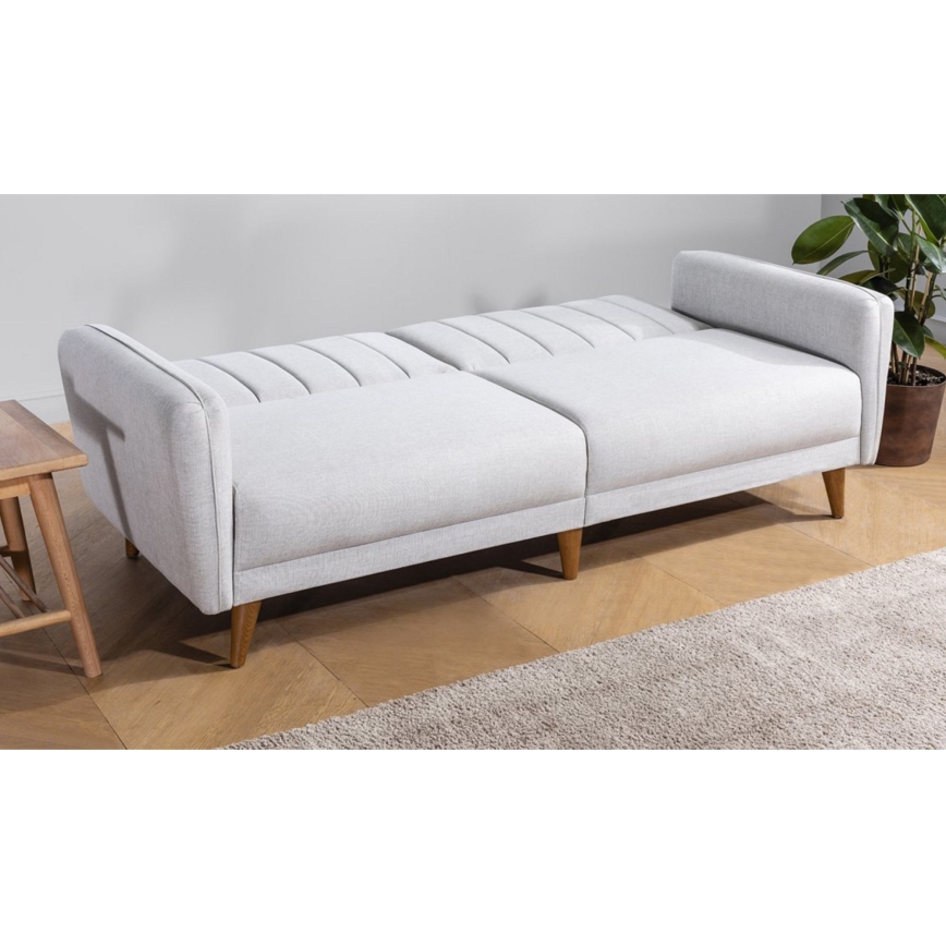 Sofá-cama KITO de dois lugares — creme